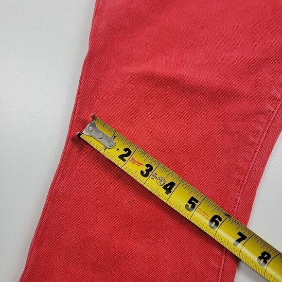 AO.LA Good High Rise Ankle Skinny Jeans Pants Red Orange Women Size 30 - Picture 6 of 12